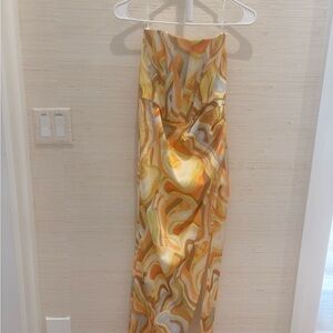 Bardot Orange and Yellow Maxi Dress